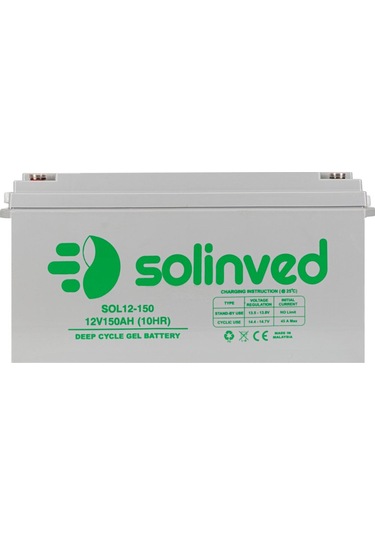 Solinved 12v 150ah Jel Akü - Sol12-150