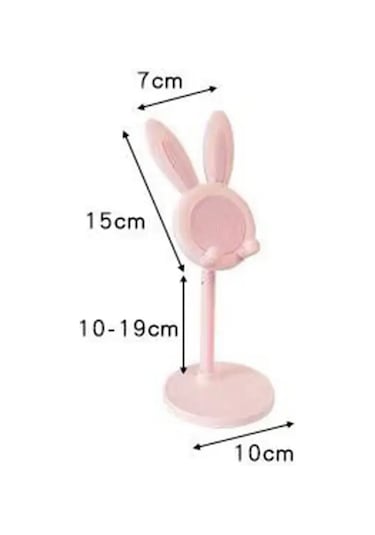 Singree Sevimli Tavşan Tasarımlı Ayarlanabilir Telefon Tutucu - Taşınabilir Ve Pratik