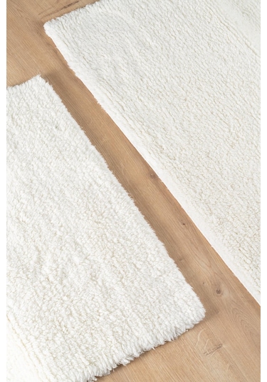 Soley Monolo %100 Doğal Pamuk 2'li Banyo Halısı Seti Çok Renkli