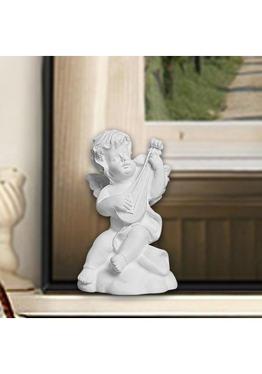 Lijinxu Küçük Melek Heykeli Reçine 3,9x3,6x6,3-cm-pipa
