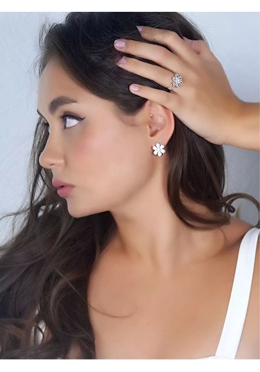 Pavlova Jewelry Eda Yıldız Gümüş Çiçek 925 Kolye 187324407