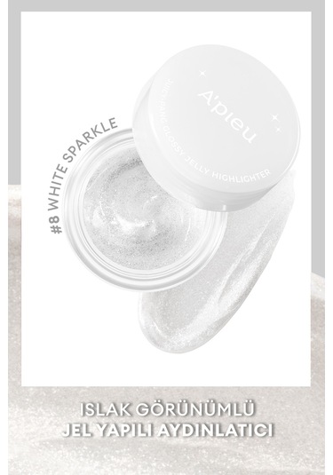Missha A'pieu Juicy Pang Glossy Jelly Highlighter 08 White Sparkle