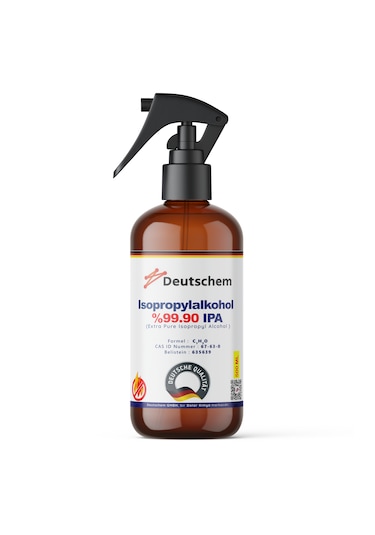 Deutschem İzopropil Alkol 500 Ml Sprey Başlıklı İpa Extra Saf %99 İzopropanol