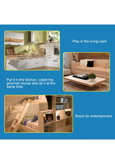 Kosona 360 Derece Döner Esnek Kollu Telefon Ve Tablet Tutucu - 4-10.6 İnç Uyumlu, 70cm Pvc Boru, Yatak/ofis Kullanıma Uygun Siyah Diğer