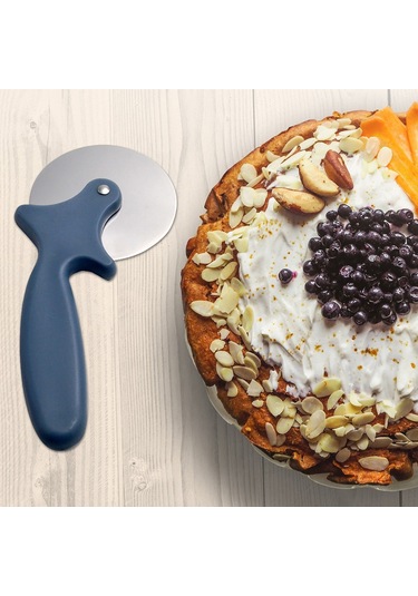 Reedark Keskin Paslanmaz Çelik Pizza Bıçağı - Profesyonel Pizza Dilimleme Aleti 112 Karakter: "paslanmaz Çelik Profesyonel Pizza Bıçağı - Kolay Dilimleme, Kaymaz Sap, Pasta Ve Waffle İçin" Gri