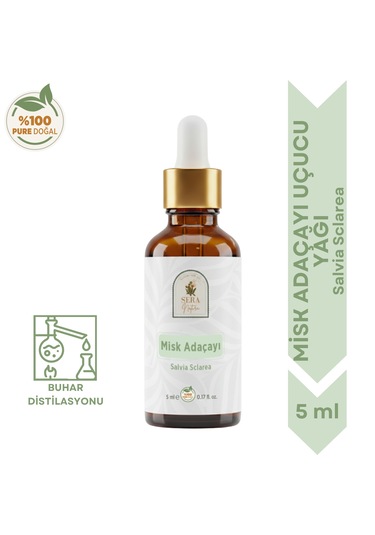 Misk Adaçayı Uçucu Yağı 5 Ml - Canlandırıcı Ve Etki Misk