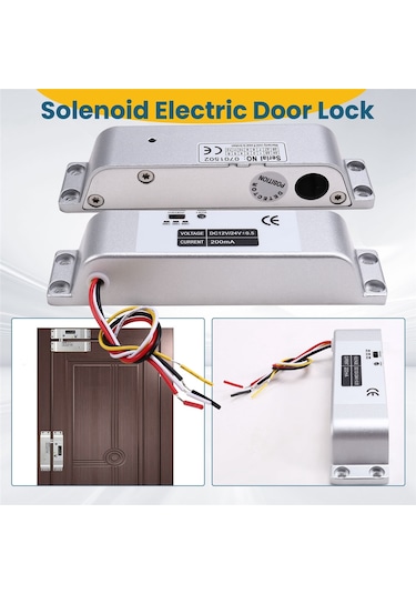 Leasetake Elektrikli Damla Cıvata Kilidi 4 Kablolu Dc12v Elektronik Gömme Kilitler Ahşap Kapı Kilidi Demir Kapı Kilidi