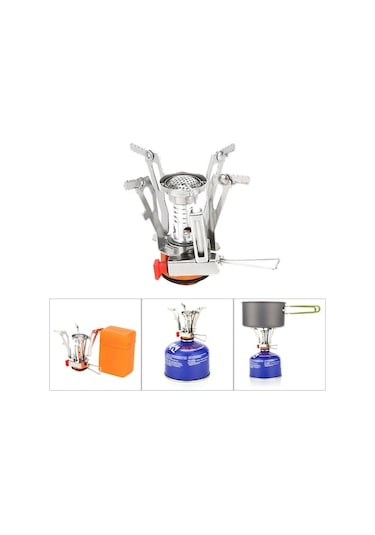 Ultralight Taşınabilir Mikro Kamp Ocağı Sırt Çantalı Çok Renkli