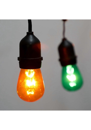 Ev İçin 15'li Paket 3v Led S14 Renkli Yedek Ampuller