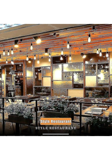 6 Adet Vintage Retro St64 E27 Edison Ampul, 40w Filament Ampul, Sıcak Beyaz - Sıcak Parıltılı Klasik Aydınlatma Diğer