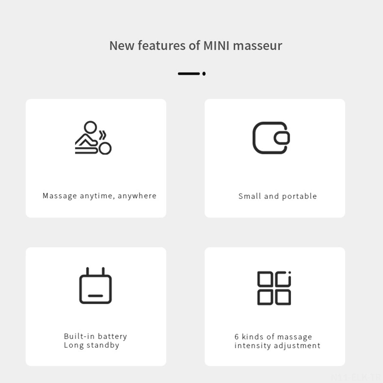 Xindoker Elektrikli Mini Masaj Aleti Kas Ağrısı Alınması İçin 6 Seviye Güç 400mah Pil Sarı Renk Sarı