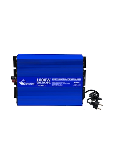 Uretech 1000 Watt 12 Volt Tam Sinüs Akü Şarjlı Ups Inverter