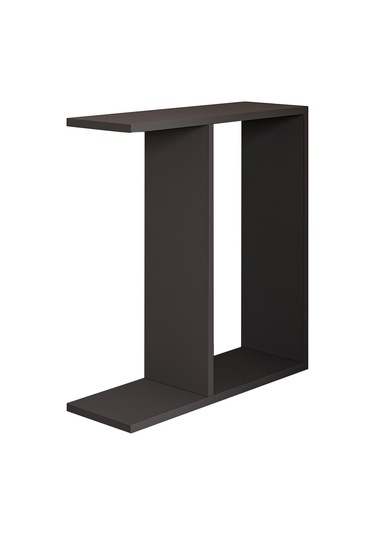 Lotus Modern Yan Sehpa Kitaplıklı Ve Dekoratif Tasarım Antrasit