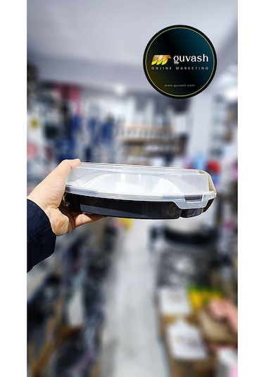 Lüx Lilyum Kahvaltılık Ve Çerezlik Kabı 7 Bölmeli Gri-şeffaf Gri - Şeffaf