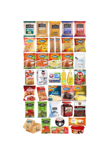 Blueden Kurban Kumanya Yardım Erzak Kolisi 37 Parça 8 Nolu Paket