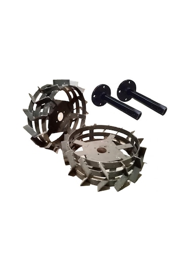 Çapa Makinaları Demir Teker Ve Aks Takımı 400X8-32 Mm