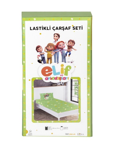 Elif Ve Arkadaşları Lastikli Çarşaf Seti