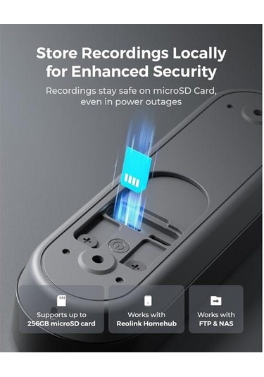 Reolınk 4mp Wıfı Dorbell Bataryalı Kapı Zili Poe