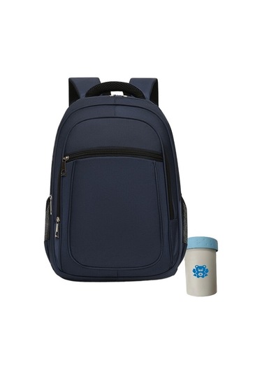 Sırt Çantası Erkek Büyük Kapasiteli Bilgisayar Çantası Üniversite Öğrencisi Sırt Çantası Kırmızı - Gri