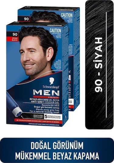Schwarzkopf Men Perfect Saç Boyası 90 - Siyah X 2 Adet