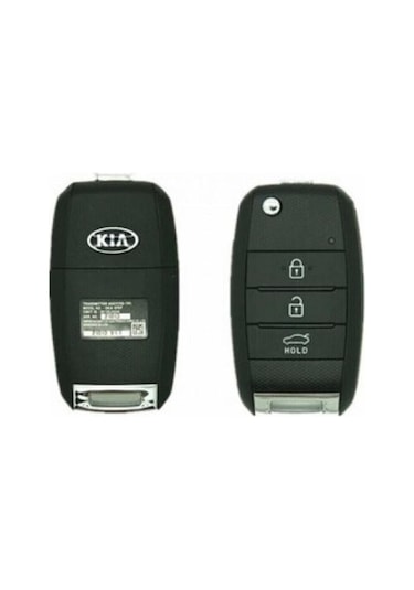 Lüx Kia Sorento Sportage Picanto Uyumlu Cerato Soul Rio Ceed 3 Buton Anahtar Kılıfı Beyaz Gold Renk