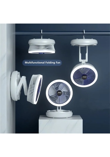 Jialan Usb Şarj Katlanabilir Masa Fanı Duvara Monte Tavanda