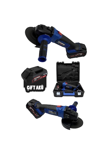 Hyundai HAG202 Akülü Taşlama 20V 4Ah Akü 1 Adet + Şarj Cihazı 77720 Ah + Batarya 20V 2.0Ah 1 Adet