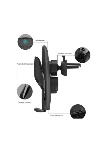 Wondernest M11 Otomatik Elektromanyetik 15w Araç Kablosuz Şarj Aparatı Braketi Std