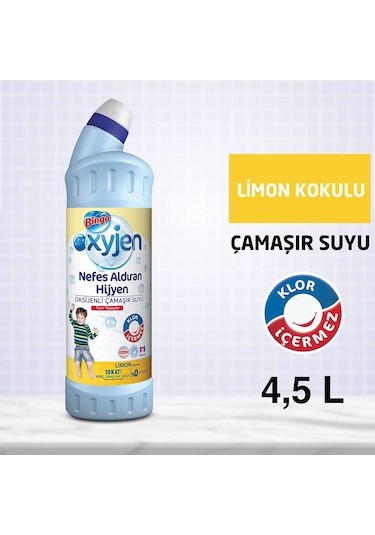 Bingo Oksijen Limon Kokulu Ekonomi Paket Çamaşır Suyu 6 x 750 ML