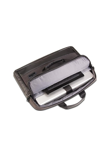 Mila ML-T504 Viena Serisi 15.6" Su Geçirmez Kumaş, Laptop ,Notebook Taşıma Çantası -Gri