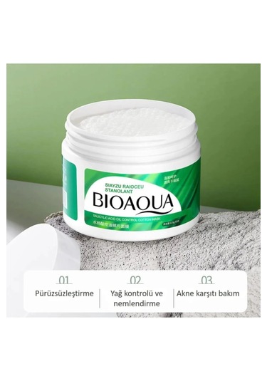 Bioaqua Salisilik Asit Yağ Kontrolü Koton Ped Maske 110 G