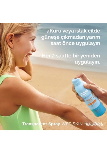 Isdin Fotoprotector Pediatrics Transparent Spray Wet Skin Spf 50 250 ML