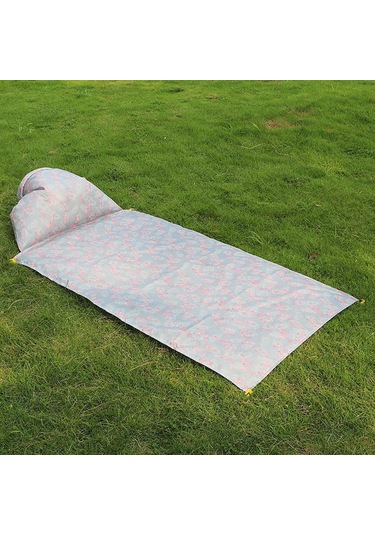 Homyl Baş Destekli Piknik Örtüsü Çim Yürüyüşü İçin Flamingo 85x210cm Çok Renkli