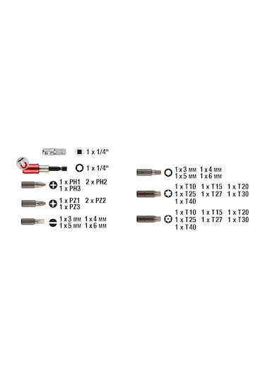 Kwb 118490 Bits Ucu Seti 32 Parça Bits Uç Takımı