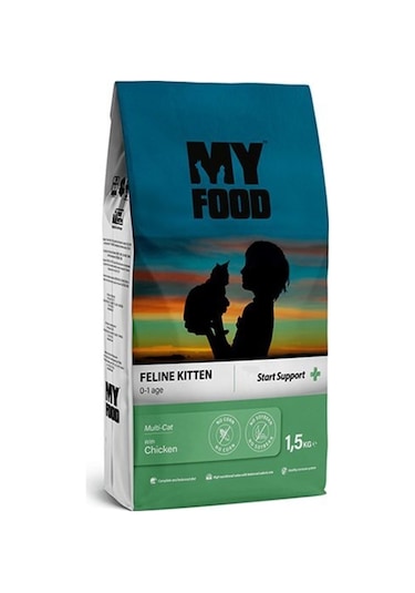 My Food Kitten Start Support Tavuklu Yavru Kedi Maması 1500 G