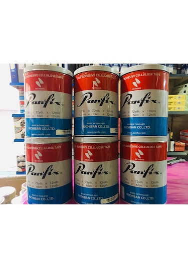 72 Adet Panfix 12 Mm X 66 M Geniş Bant Teneke Kutu Toptan