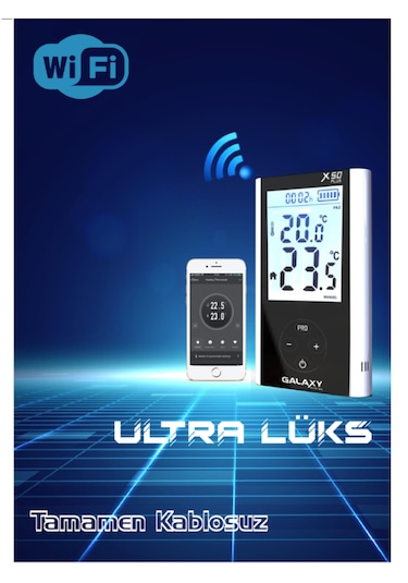 Galaxy Uyumlu Energy X50 Plus Kablosuz Wifi'li Smart Oda Termostatı