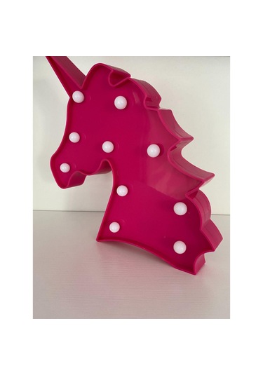 At Figürlü Led Lamba Pembe Renk Çok Renkli