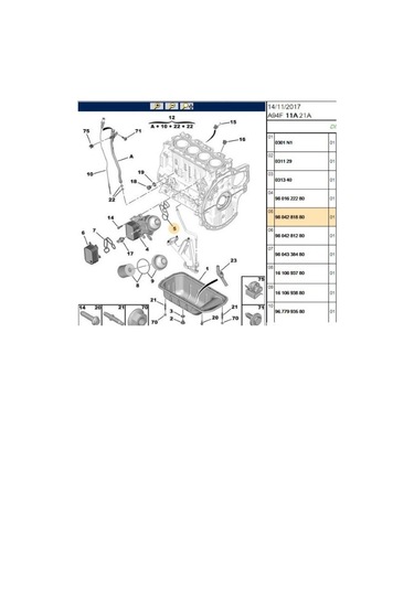 Yağ Soğutucu Conta Euro6 1,6 Trl9804338480-bpe259032-9804338480
