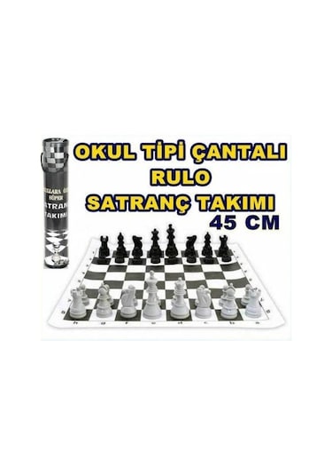 Rulo Satranç Takımı Okul Tipi Satranç Takımı Set - MEB Onaylı