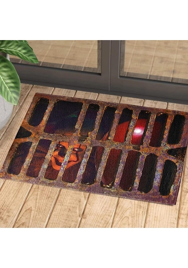 Suofeng 3d Halloween İllüzyon Palyaço Paspası - Suyu Hızlı Emici Ve Evrensel Anti Kayma Özelliği - 60x90 Cm