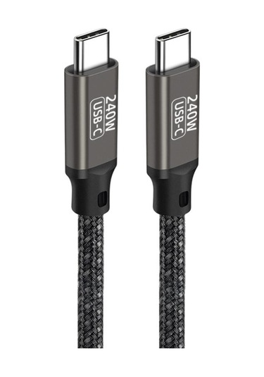 Mobilefix Siyah Qg02 Type-c To Type-c Pd3.1 Data Kablosu 240w 480mbps 1.5 Metre