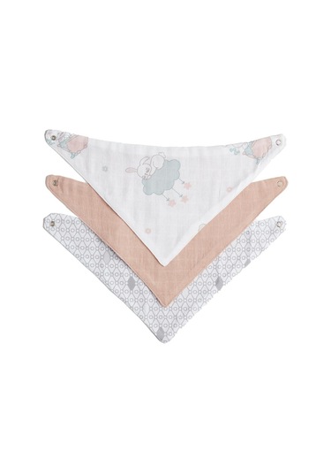 Gezenbebe Hero 3'lü Bebek-çocuk Fular Önlük Seti Pembe