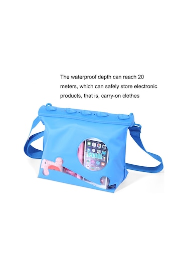 Tteoobl Tek Omuzlu Çapraz Askılı Drifting Dalış Çantası Su Geçirmez Çeşitli Eşya Saklama Çantası, Beden: Büyük Siyah Çok Renkli