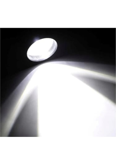 Güçlü Led Usb Şarjlı Mini El Feneri 2 Mod Yan Led Çakarlı Deprem Siyah