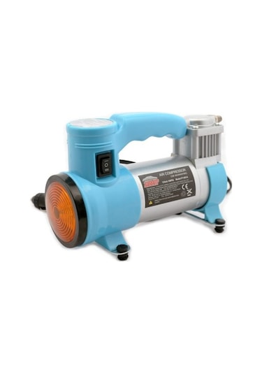 Metal Gövde Hava Kompresörü Işıklı Saatli 12 V 140 Psı