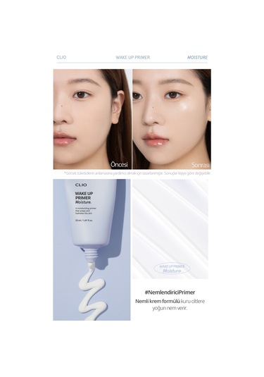 Uzun Süre Nemlendirme Sağlayan Makyaj Bazı Clio Wake Up Primer Moisture