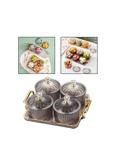 Suntek Magideal Bölünmüş Servis Tabağı 4-ızgara-gri-ve-kapak