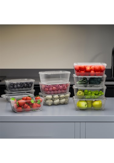 Porsima 1072 10' Lu Kendinden Kapaklı Buzluk Saklama Kabı 1 Lt