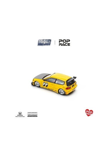 Pop Race 1/64 - Pandem Civic Eg6 Mooneyes - Pre010 Blister Paket